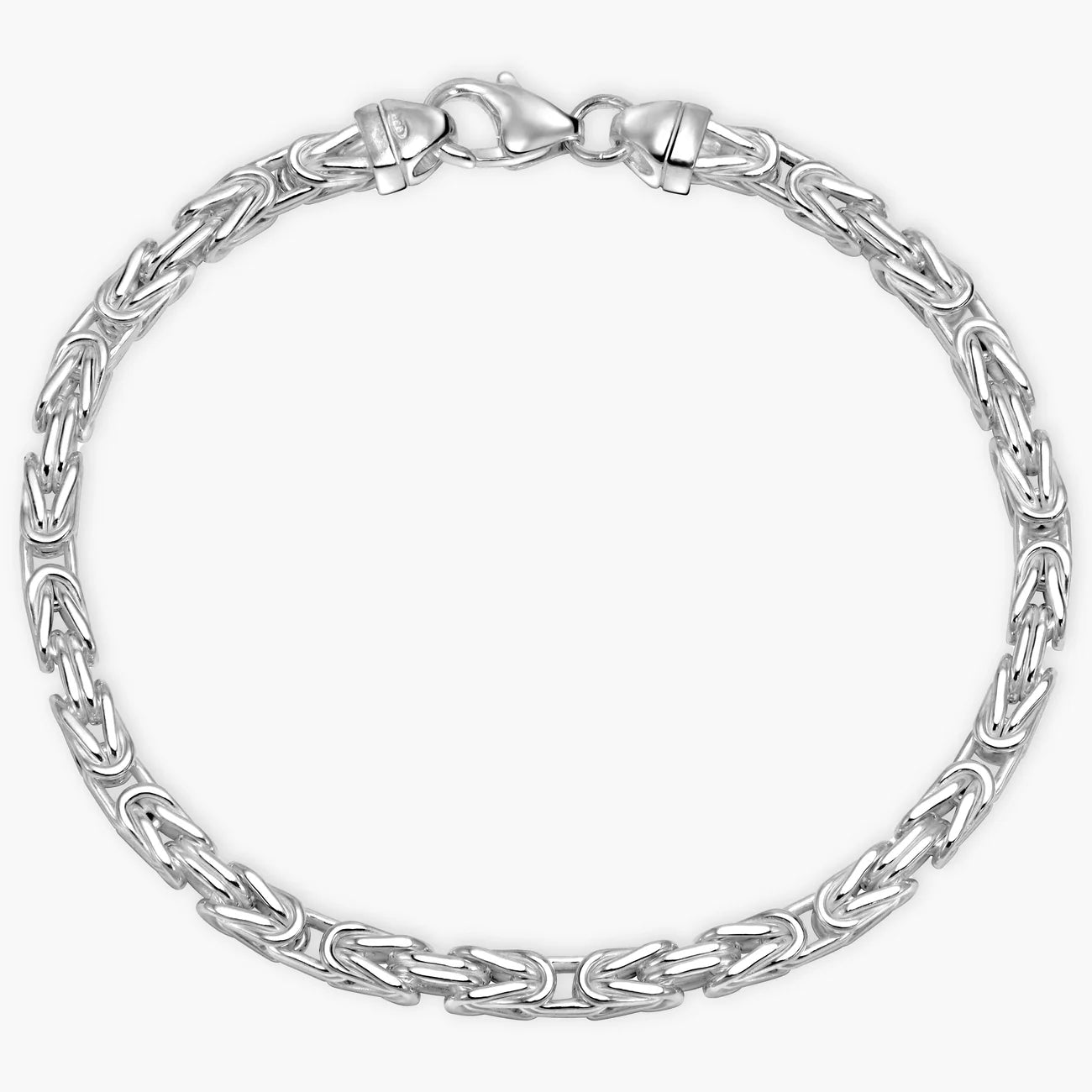 Königskette Armband 4mm – Sterling Silber 925