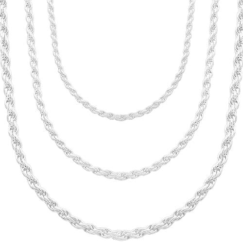 Kordelkette 5mm – Sterling Silber 925 – Italienisches Design